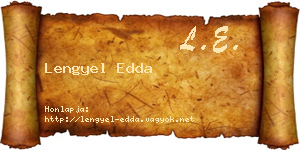 Lengyel Edda névjegykártya