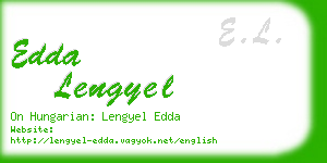 edda lengyel business card